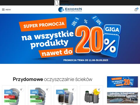Ekodrensklep.pl systemy deszczowo ściekowe