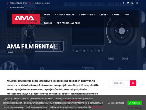 Amarental.pl - wypożyczalnia sprzętu filmowego