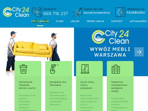 Cityclean24.pl firma sprzątająca Warszawa