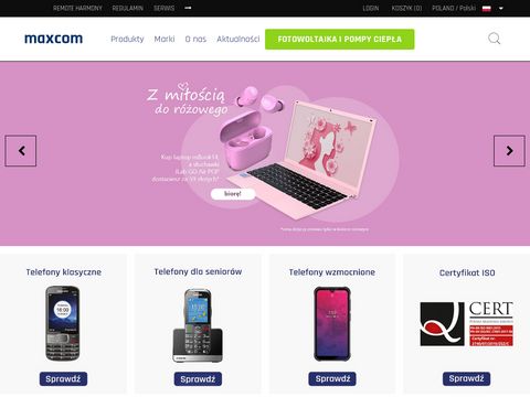Maxcom.pl telefony dla seniorów i nie tylko