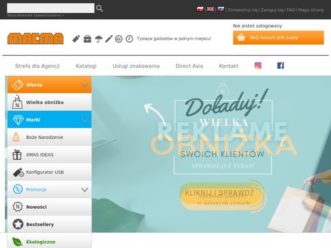 Macma.pl gadżety reklamowe z logo firmy