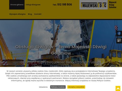 Majewskidg.pl - usługi dźwigowe Krzewno