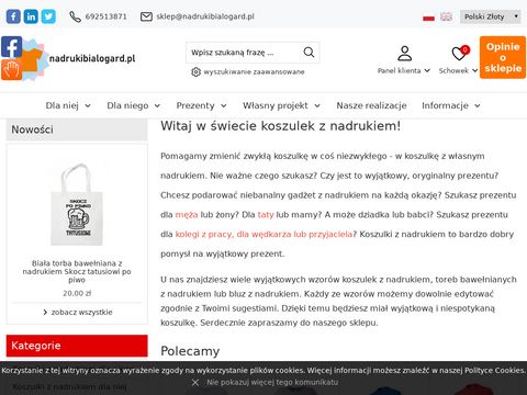 Nadrukibialogard.pl - koszulka na prezent