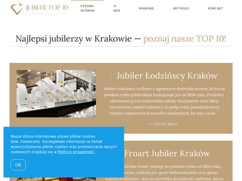 Jubilertop10.pl - top 10 sklepów jubilerskich