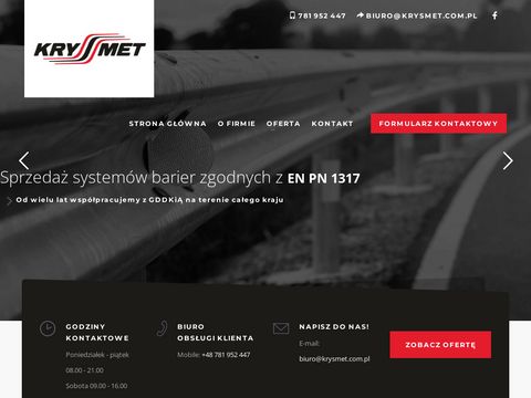 Krysmet.com.pl bariery drogowe