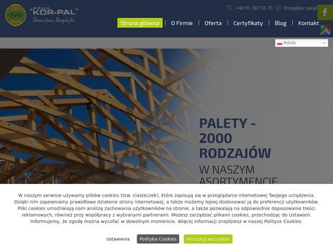 Kor-pal.pl - producent palet drewnianych