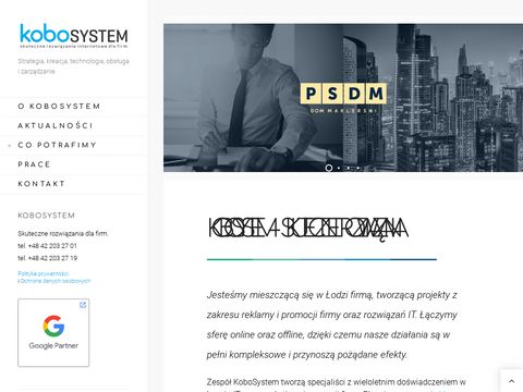 Kobosystem.pl nowoczesne strony internetowe