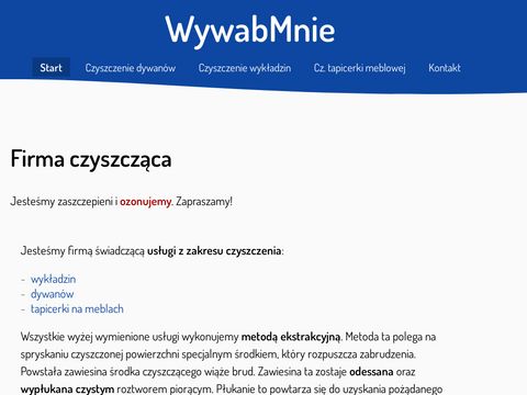 Wywabmnie.pl Nowa-Huta pranie wykładzin