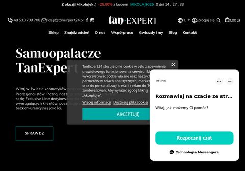 Tanexpert24.pl zestawy szkoleniowe do opalania