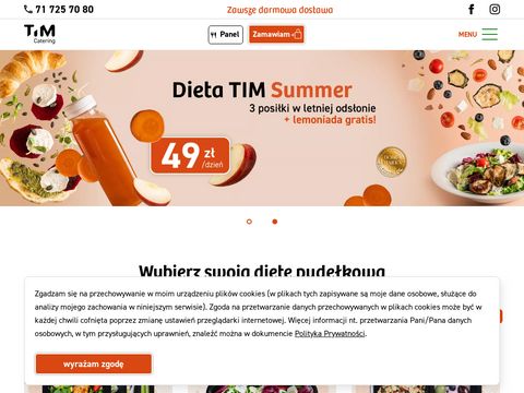 Timcatering.pl dieta pudełkowa Wrocław