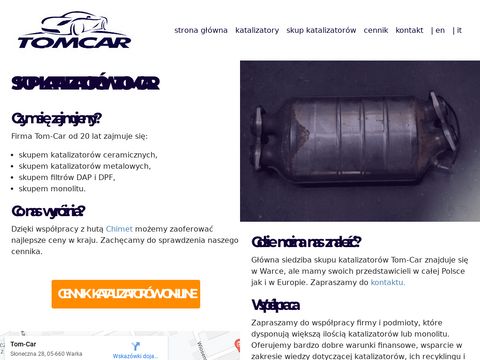 Tom-car-katalizatory.pl - skup filtrów DAP
